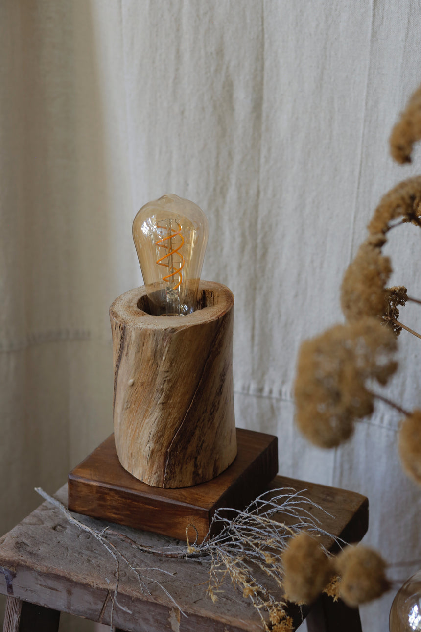Foraged Wood Lamp