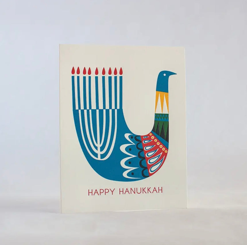 Hanukkah Bird Card