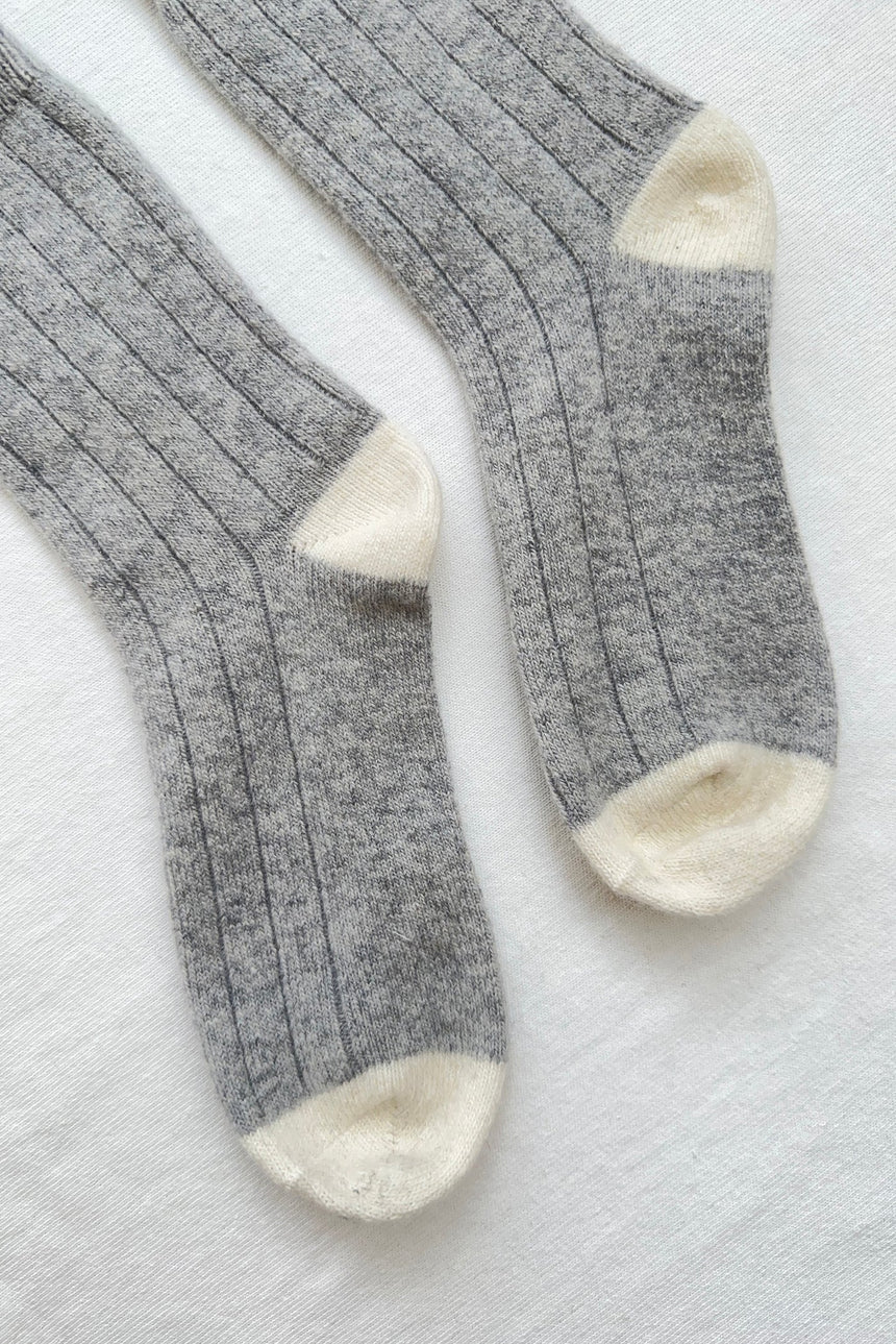 Cashmere Socks - grey melange