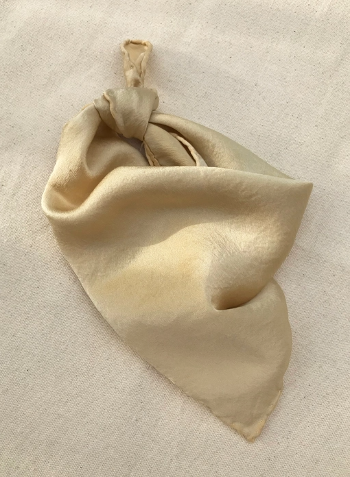 Silk Scarf in Soft Gold