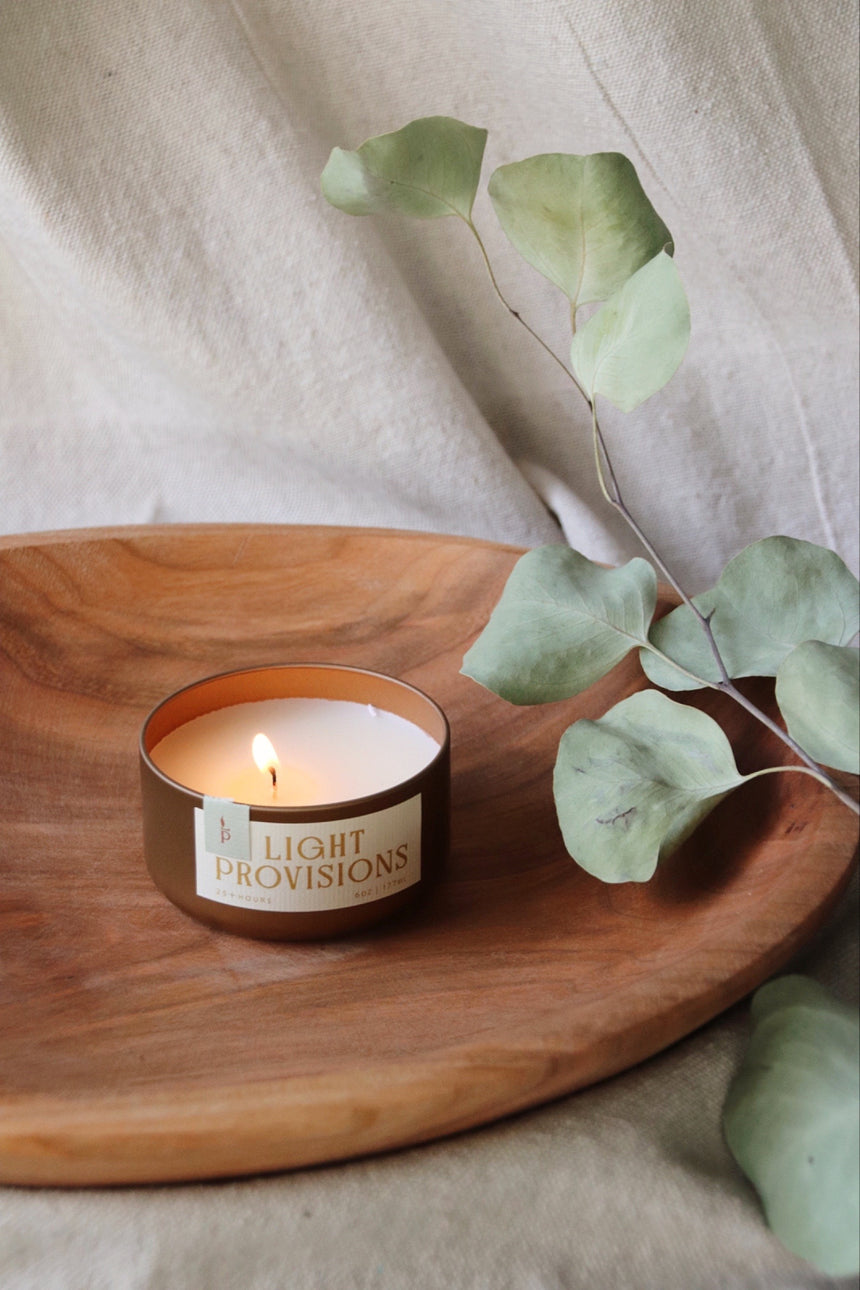 Eucalyptus + Amber 6oz Candle