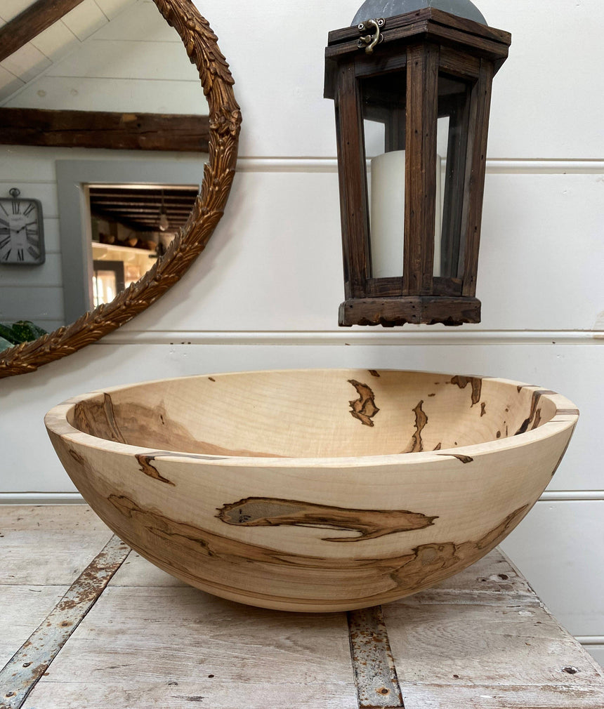 10" AMBROSIA MAPLE ROUND BOWL