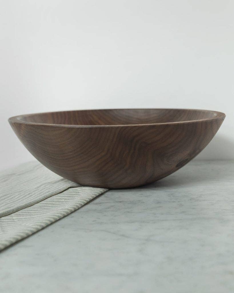 10" BLACK WALNUT ROUND BOWL