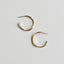 Gold Wavy Heli Hoops