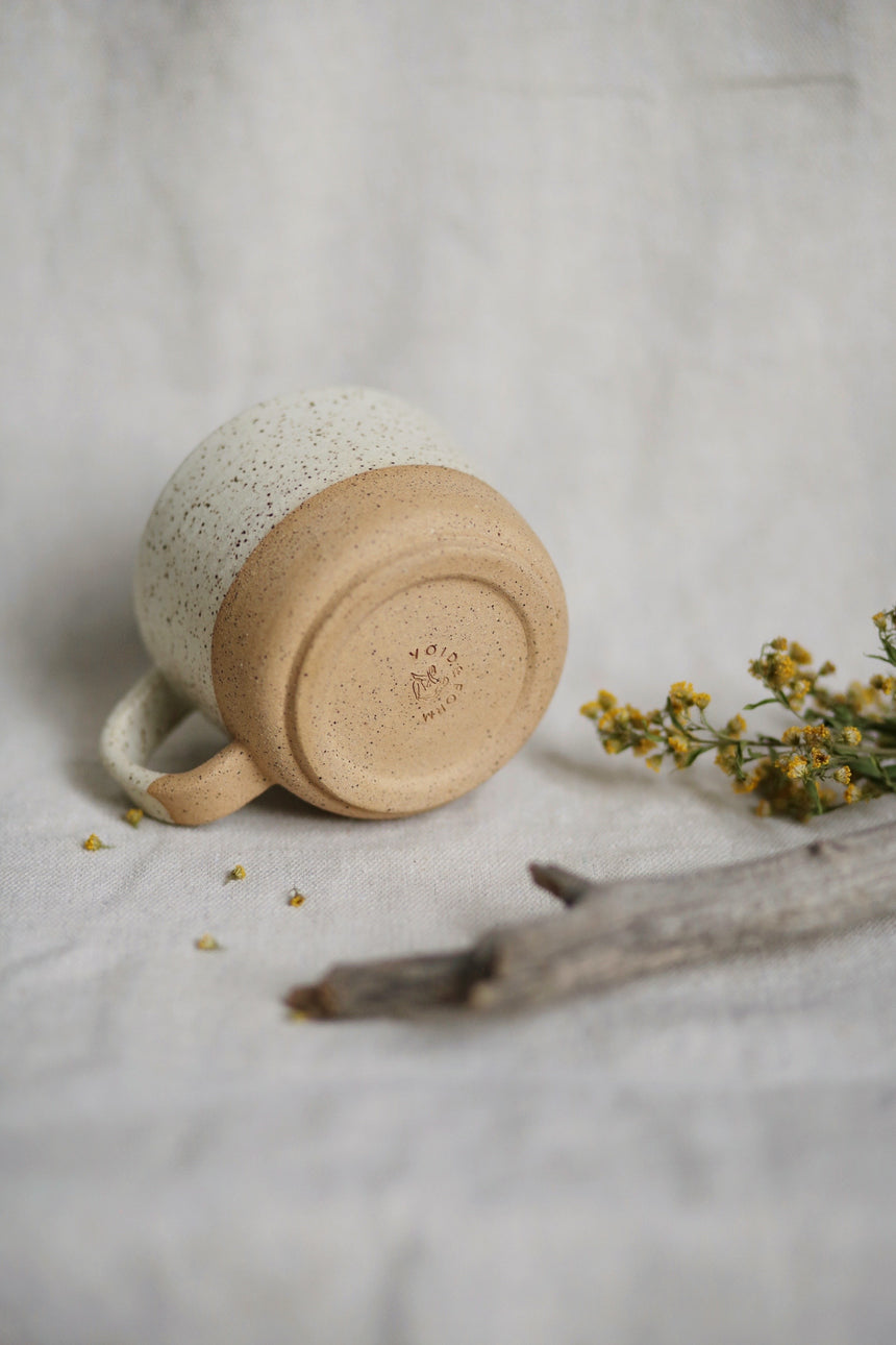 Cream Speckled Mug