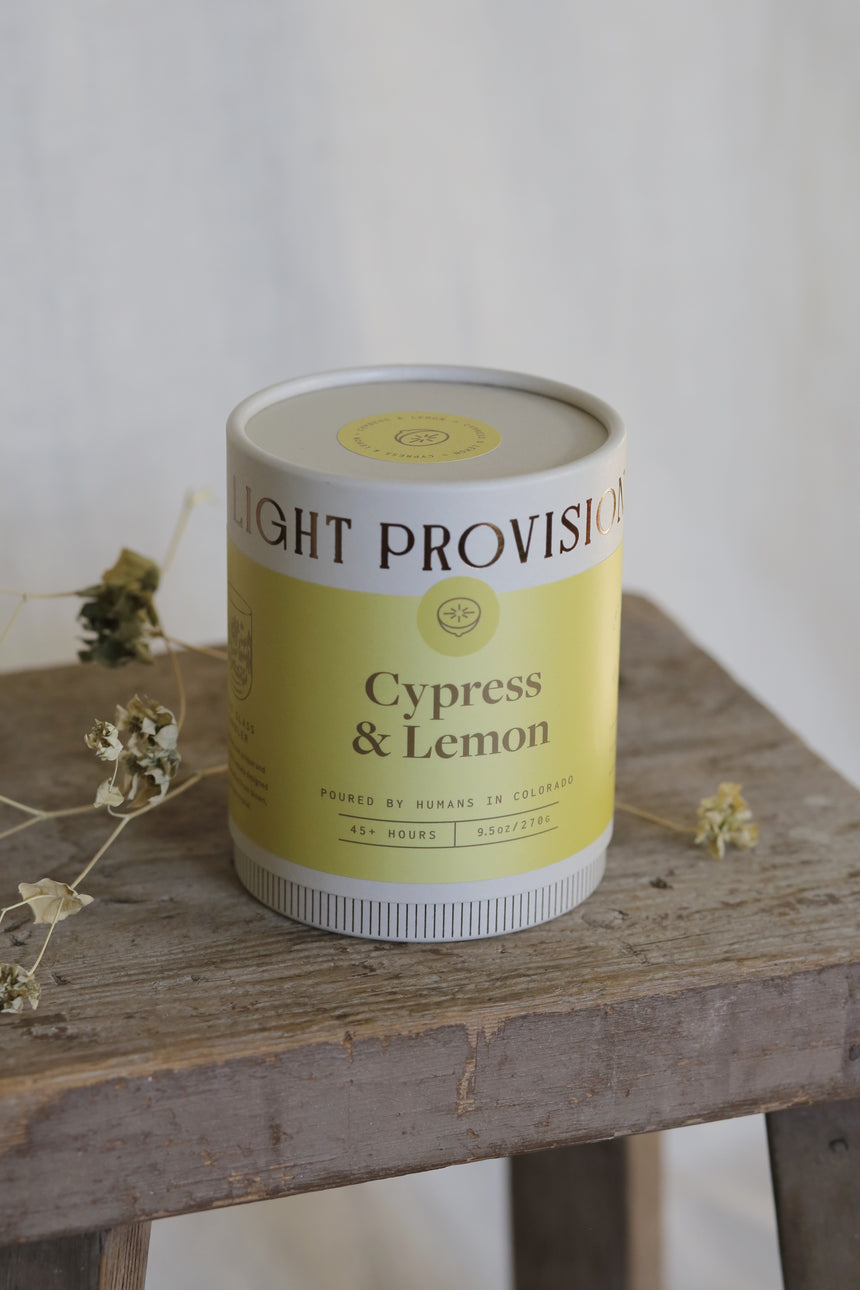 Cypress + Lemon 12oz Candle