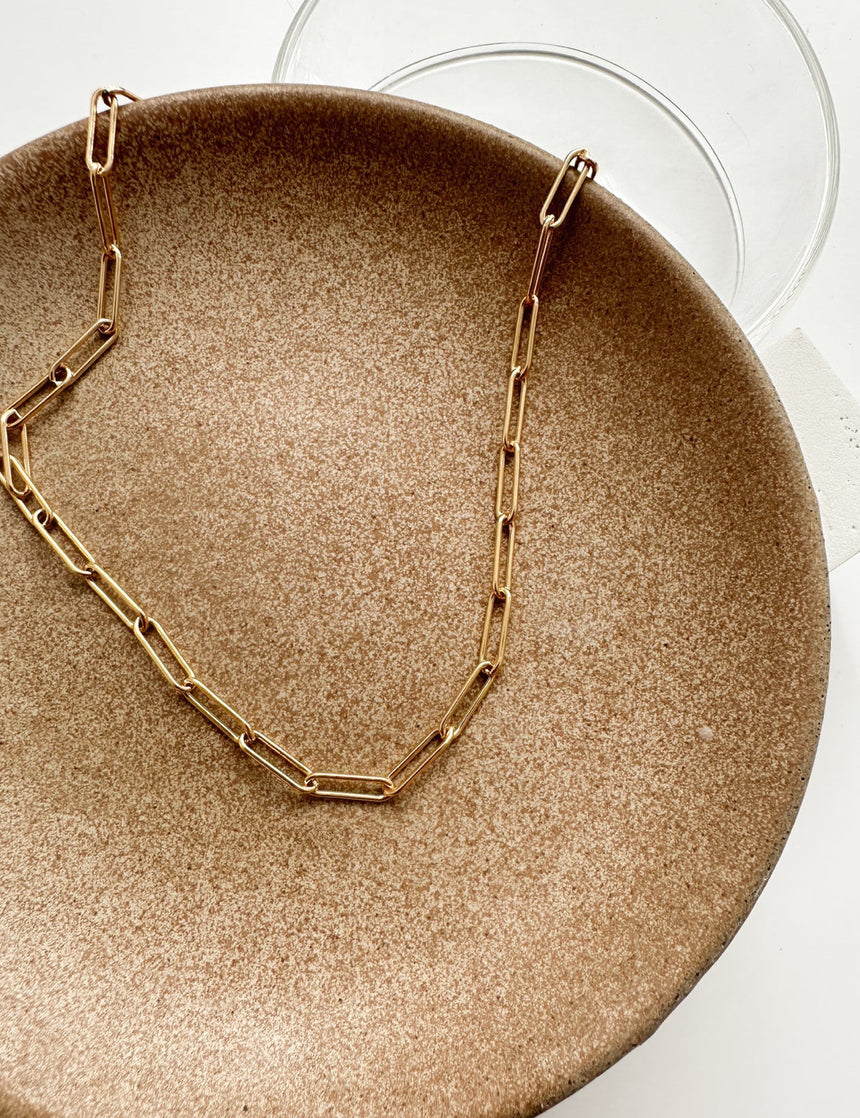 Lola Thick Paperclip Chain Necklace
