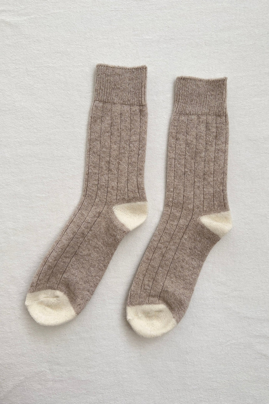 Cashmere Socks - fawn
