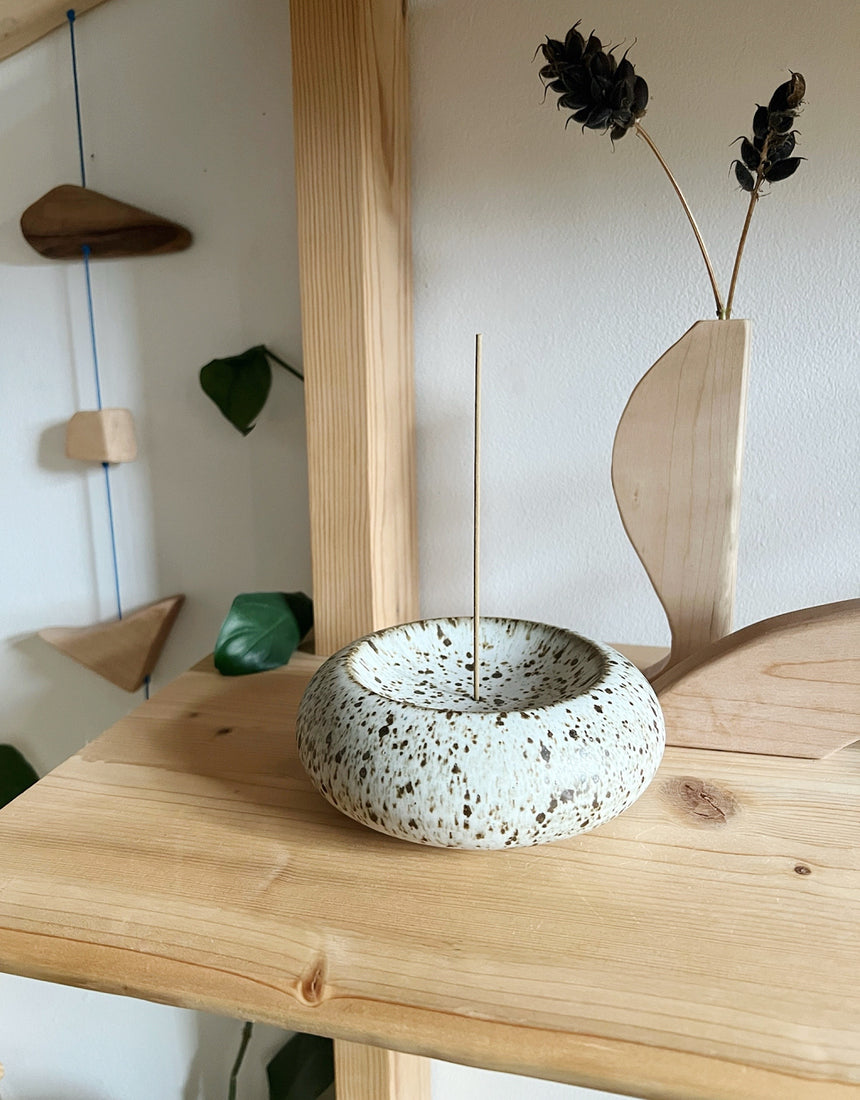 Speckled Incense Holder