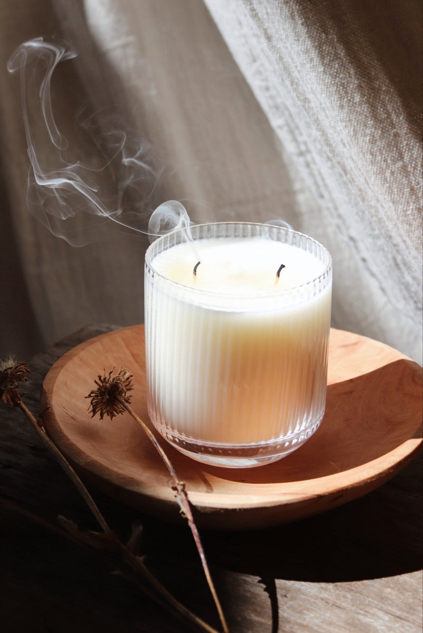 Dry Leaves + Cardamom 12oz Candle